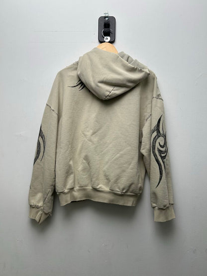 Preowned Balenciaga Tribal Cream Zip Size Medium