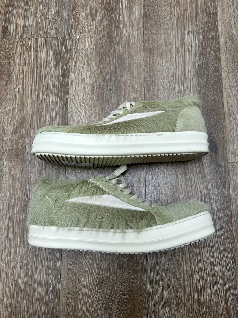 Preowned Rick Owens Green Mohair Vans Sz.43(No Box)