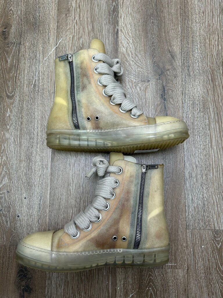 Preowned Rick Owens Transparent Ramone High Jumbo Lace Sz.42 (No Box)