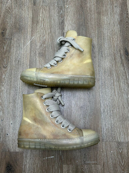 Preowned Rick Owens Transparent Ramone High Jumbo Lace Sz.42 (No Box)