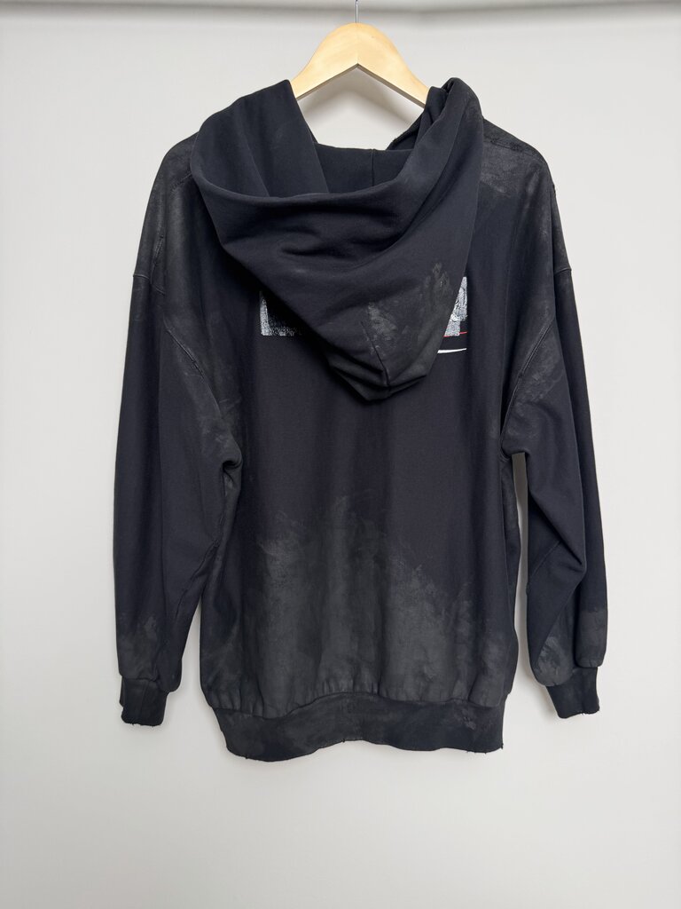 Prewoned Balenciaga Presidential Tape Mud Zip Up Hoodie size M