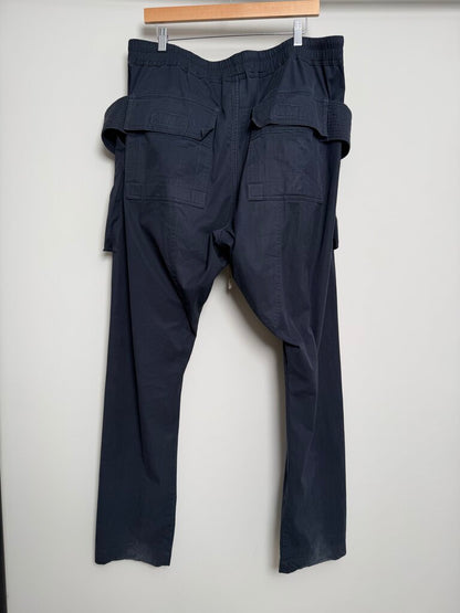 Preowned Rick Owens Creatch Navy Cargo Pants size 3XL