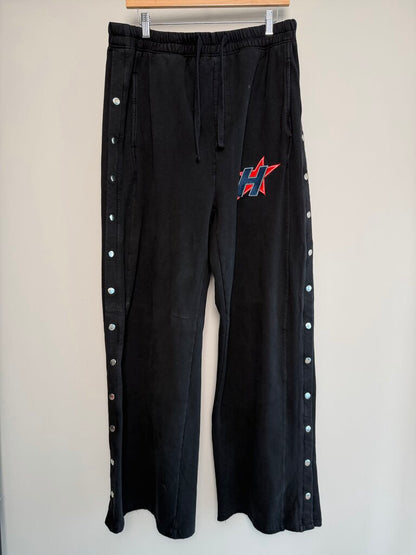 Preowned HMDD Black Star Logo Snap Pants size 2XL