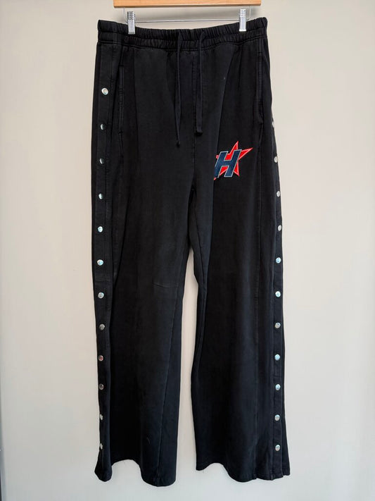 Preowned HMDD Black Star Logo Snap Pants size 2XL