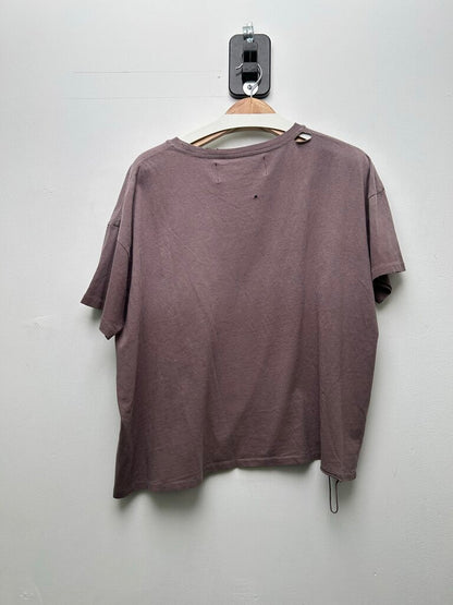 New Paly Blank Mauve Paint Tee Sz.Small