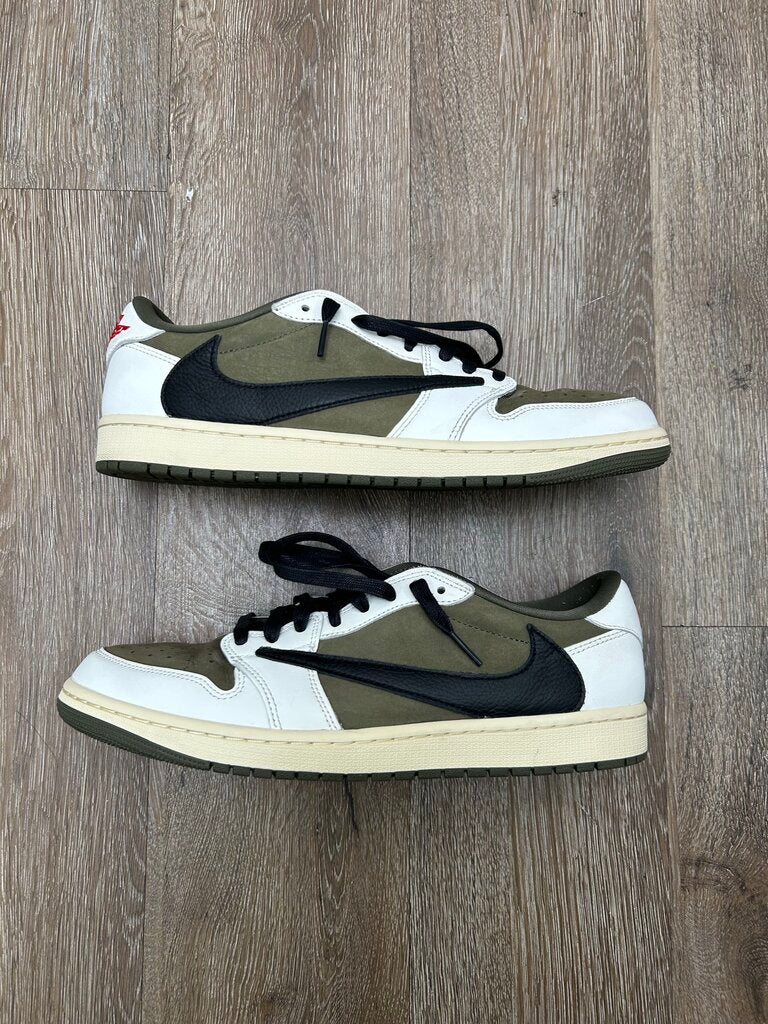Preowned Jordan 1 Travis Scott Olive sz.11.5