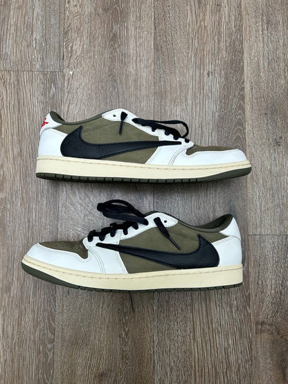 Preowned Jordan 1 Travis Scott Olive sz.11.5