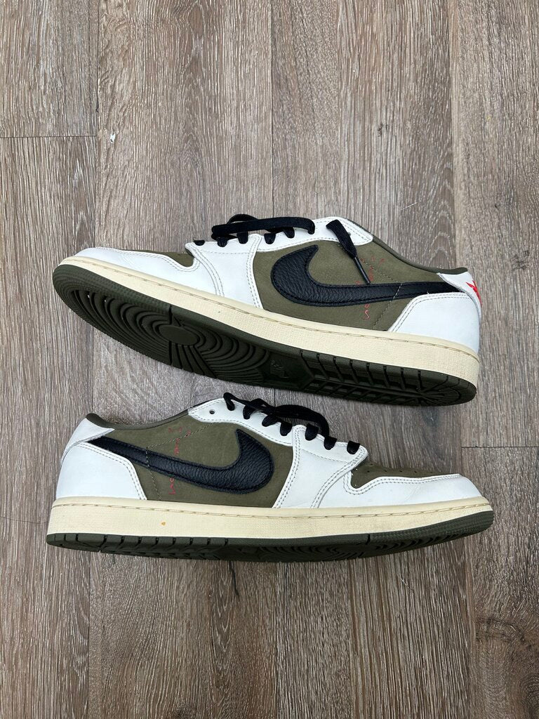 Preowned Jordan 1 Travis Scott Olive sz.11.5