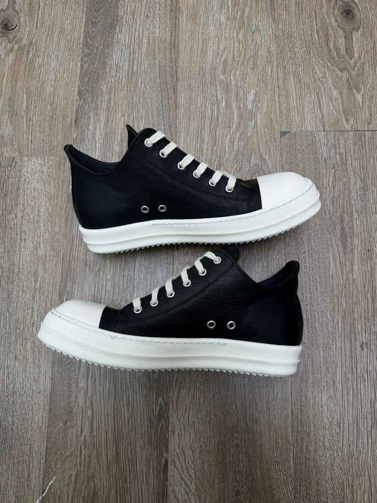 Preowned Rick Owens Ramone Low Mainline Black Size 42.5