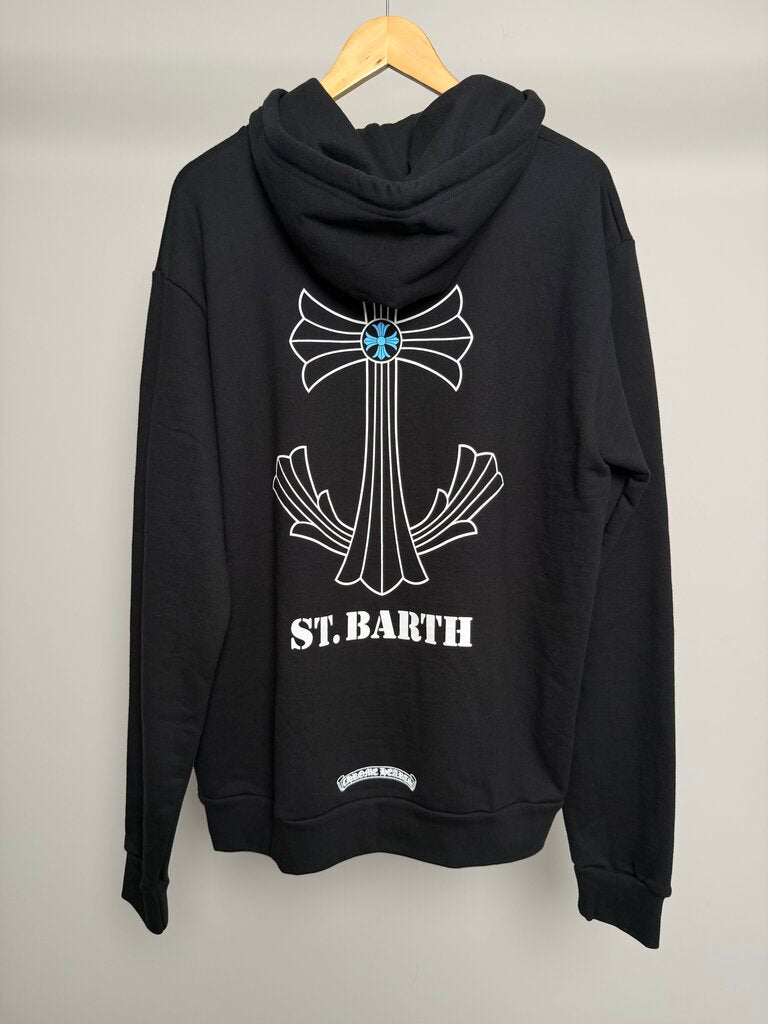 New Chrome Heart Black St. Barts Cross Hoodie size S