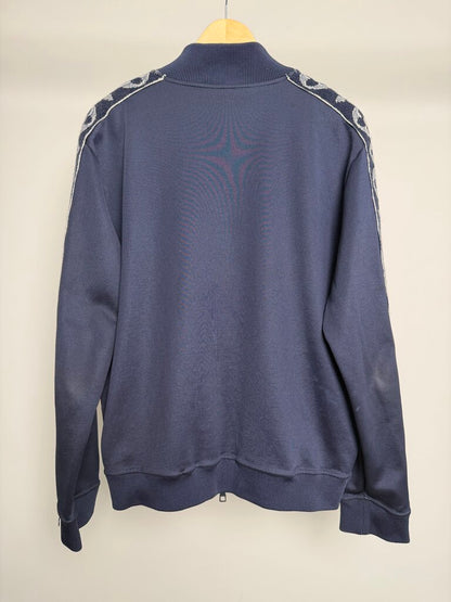 Preowned Louis Vuitton Navy "L-V" Logo Track Jacket size XL