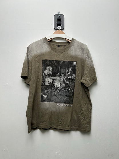 Preowned Gv Gallery Olive Kurt Cobain Tee Sz.Large