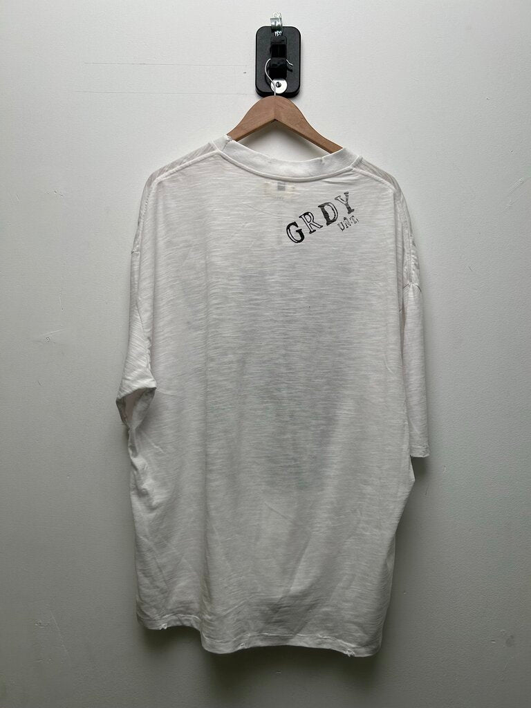 New Greedy Unit White Screw Tee Sz.XXL