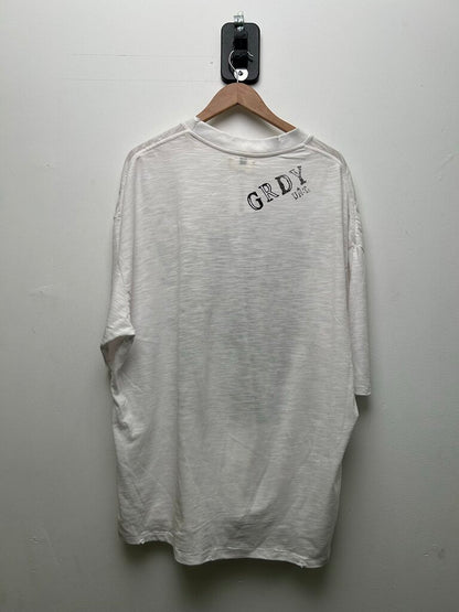 New Greedy Unit White Screw Tee Sz.XXL