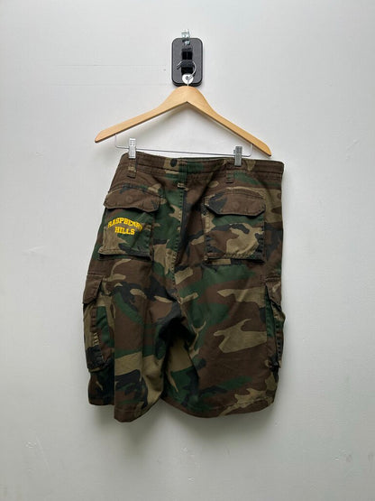 New Gv Gallery Raspberry Spellout Camo Shorts Sz.XL
