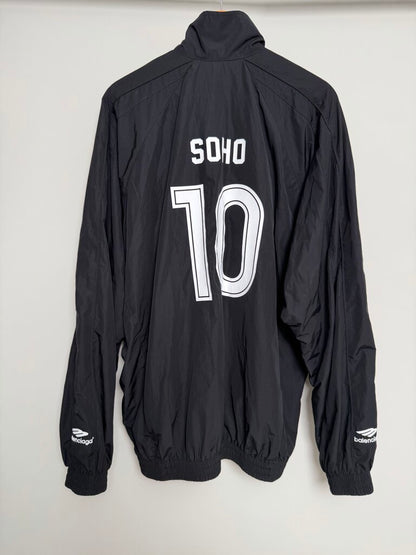 New Balenciaga Soho Nylon Black Track Jacket size XL/2XL