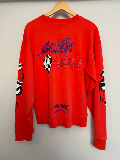 New Chrome Heart Orange Spark The Heart Crewneck size M