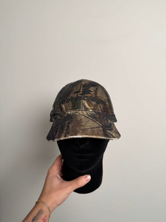 New Balenciaga Cut Out Camo Dad Hat