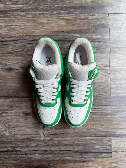 Preowned Louis Vuitton AF1 Green White Monogram size 8