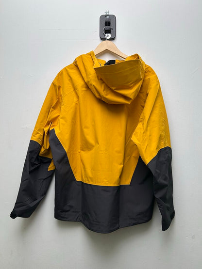 New Gv Gallery Yellow Grey Windbreaker Jacket Size M