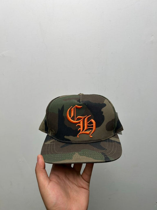 Preowned Chrome Hearts CH Camo Hat