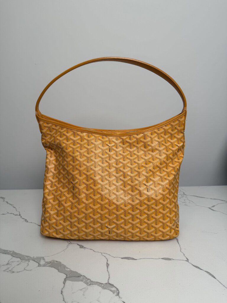 Preowned Goyard Boheme Yellow Hobo Bag