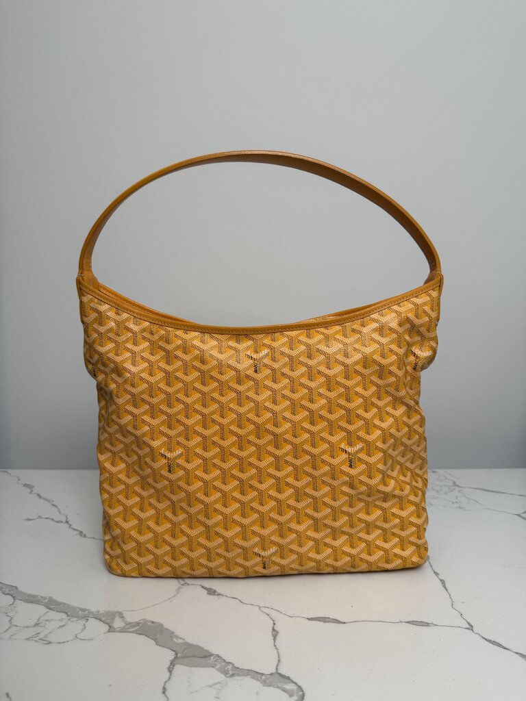 Preowned Goyard Boheme Yellow Hobo Bag