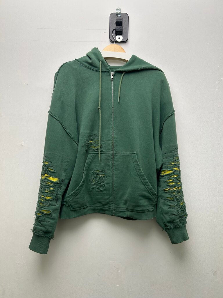 Preowned Margiela Green Yellow Zip Size Medium