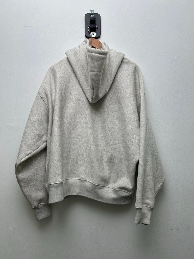 Preowned Stussy Grey Big Logo Hoodie Size Large