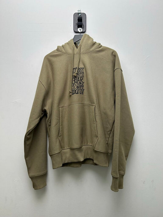 Preowned Stussy Olive authentic Gear Hoodie Size Large