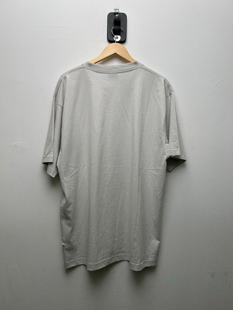 Preowned Balenciaga Grey 520 Barcode Tee Sz.Medium