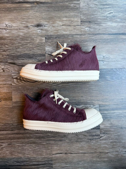Preowned Rick Owens Burgundy Mohair size 44