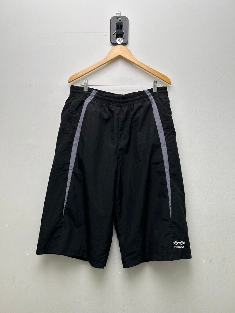 Preowned HMDD Black Grey Nylon 3/4 Shorts Sz.XL