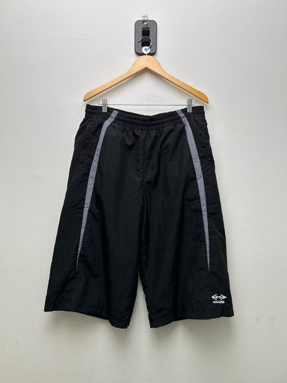 Preowned HMDD Black Grey Nylon 3/4 Shorts Sz.XL