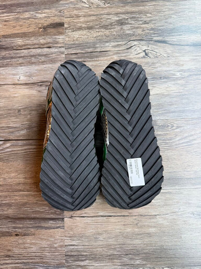 Preowned Bottega Orbit Silver Green size 42