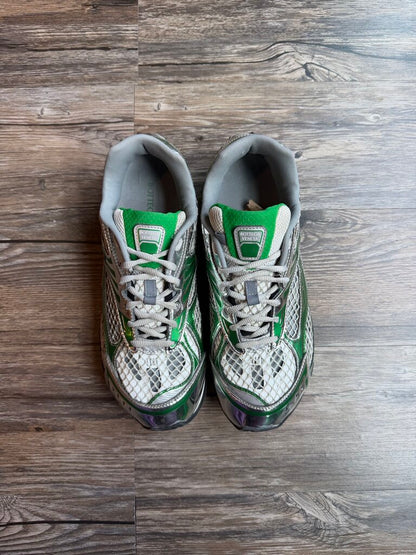 Preowned Bottega Orbit Silver Green size 42