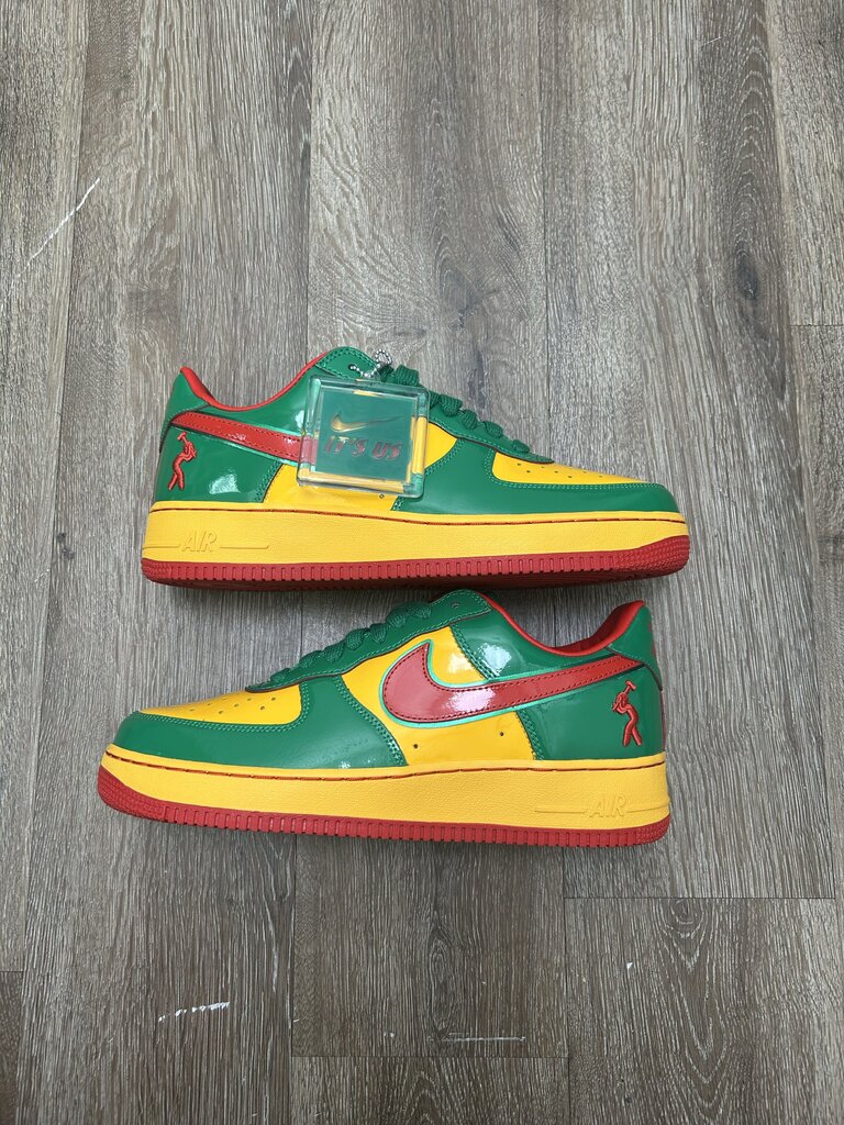 New Nike AF1 Concrete Yatchy Green Red Yellow Sz.10