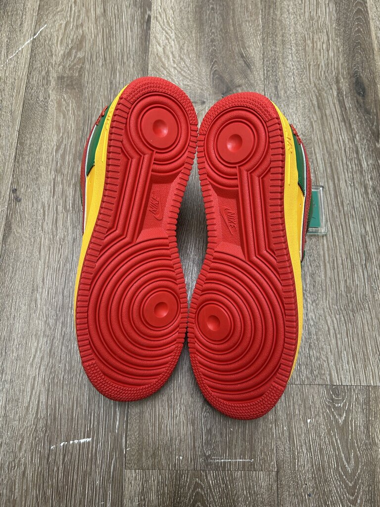 New Nike AF1 Concrete Yatchy Green Red Yellow Sz.10