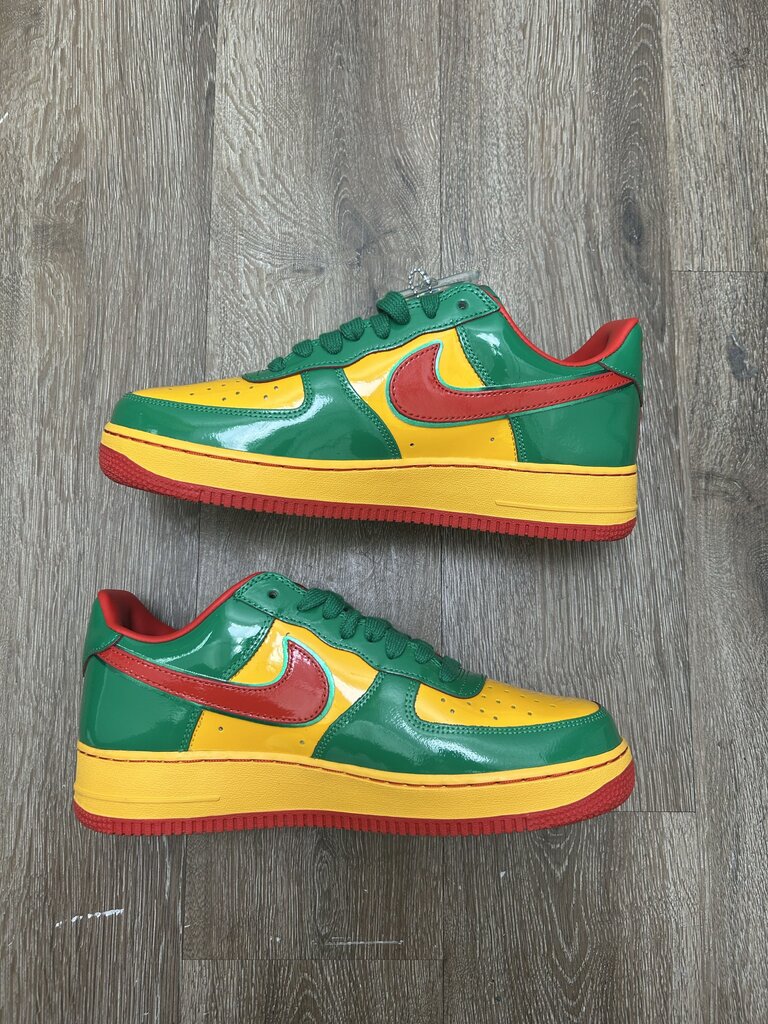 New Nike AF1 Concrete Yatchy Green Red Yellow Sz.10