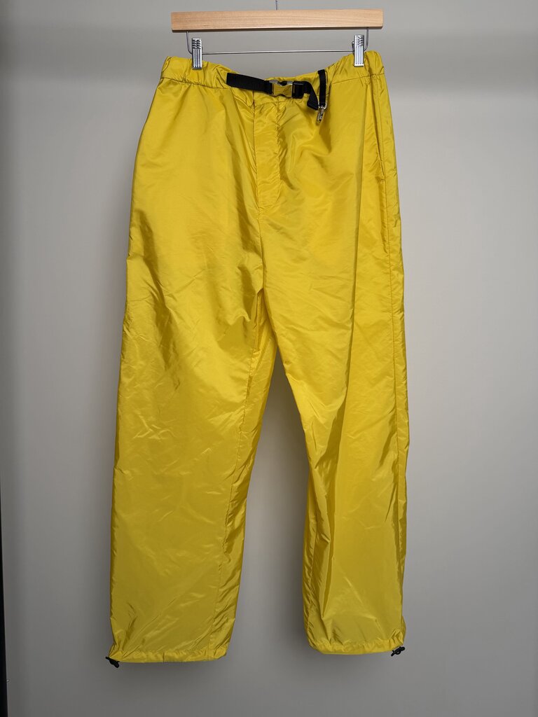 Preowned Prada Re-Nylon Yellow Trackpants size L