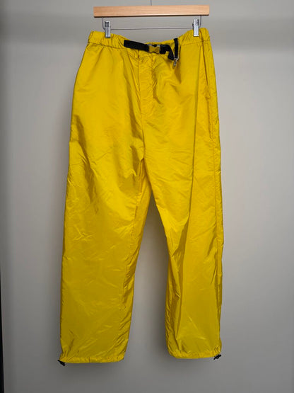 Preowned Prada Re-Nylon Yellow Trackpants size L