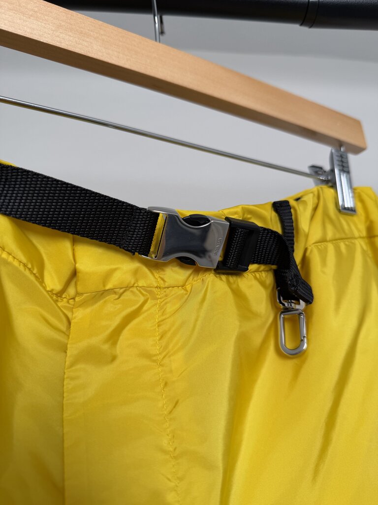 Preowned Prada Re-Nylon Yellow Trackpants size L