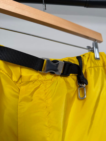 Preowned Prada Re-Nylon Yellow Trackpants size L