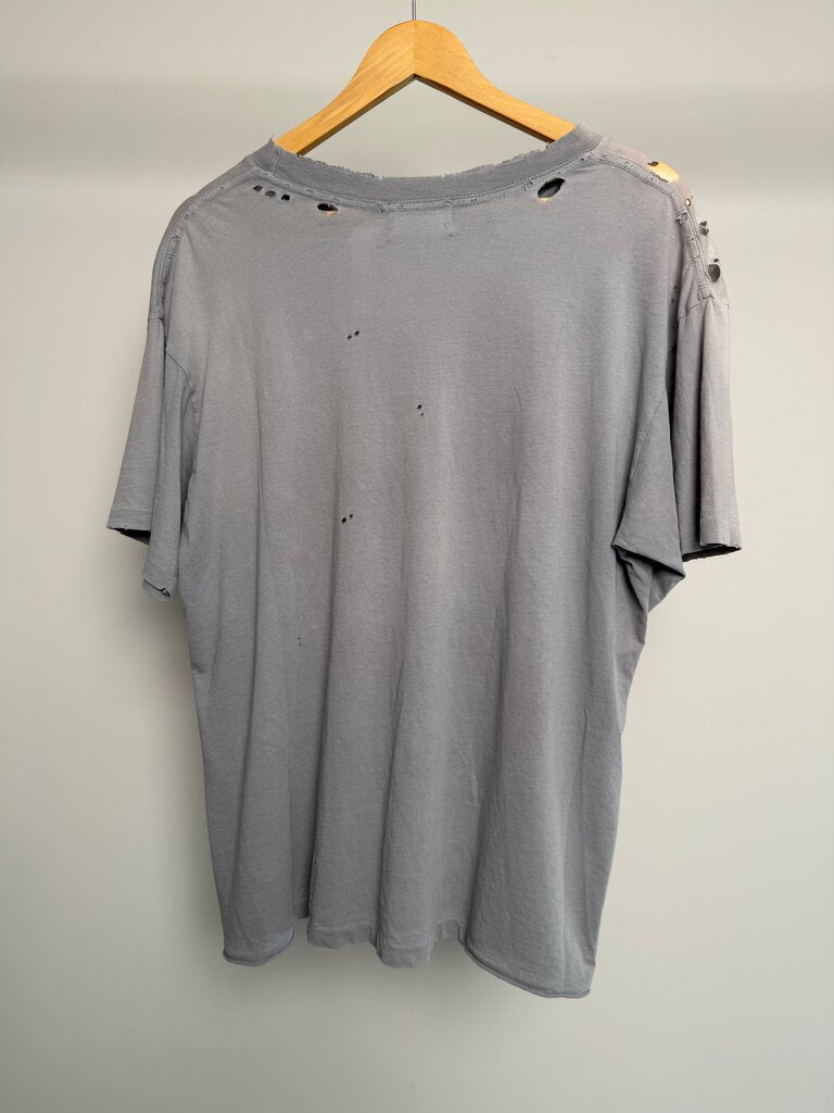 New ERD Checkered Fan Zine Grey Tee size M