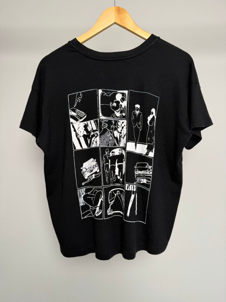 New ERD 9 Panel Black White Tee size S