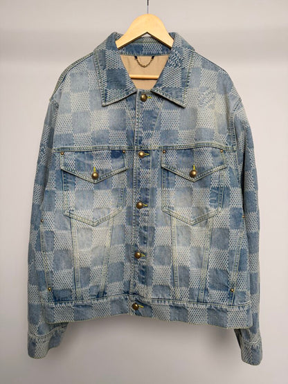 Preowned Louis Vuitton Damier Pharrell Denim Jacket size 58(XL/2XL)