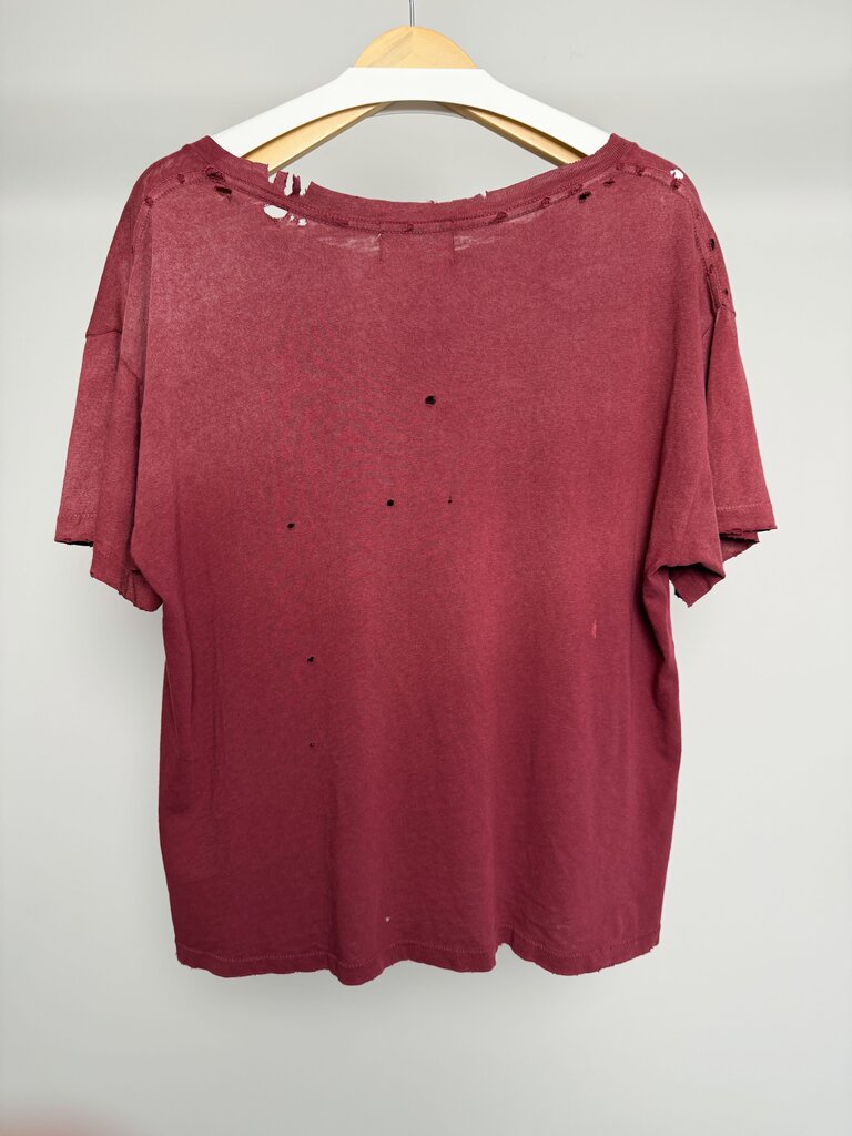 Preowned ERD House on Fire Red Tee size S