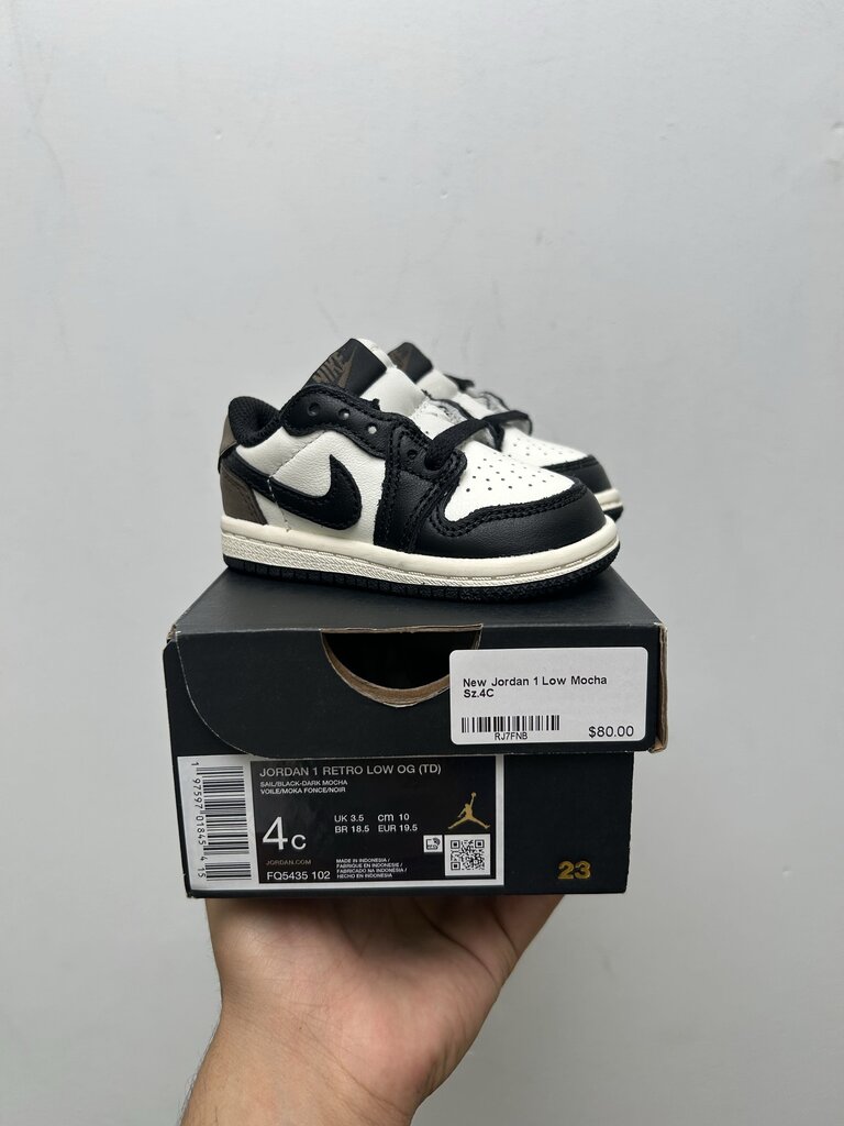New Jordan 1 Low Mocha Sz.4C
