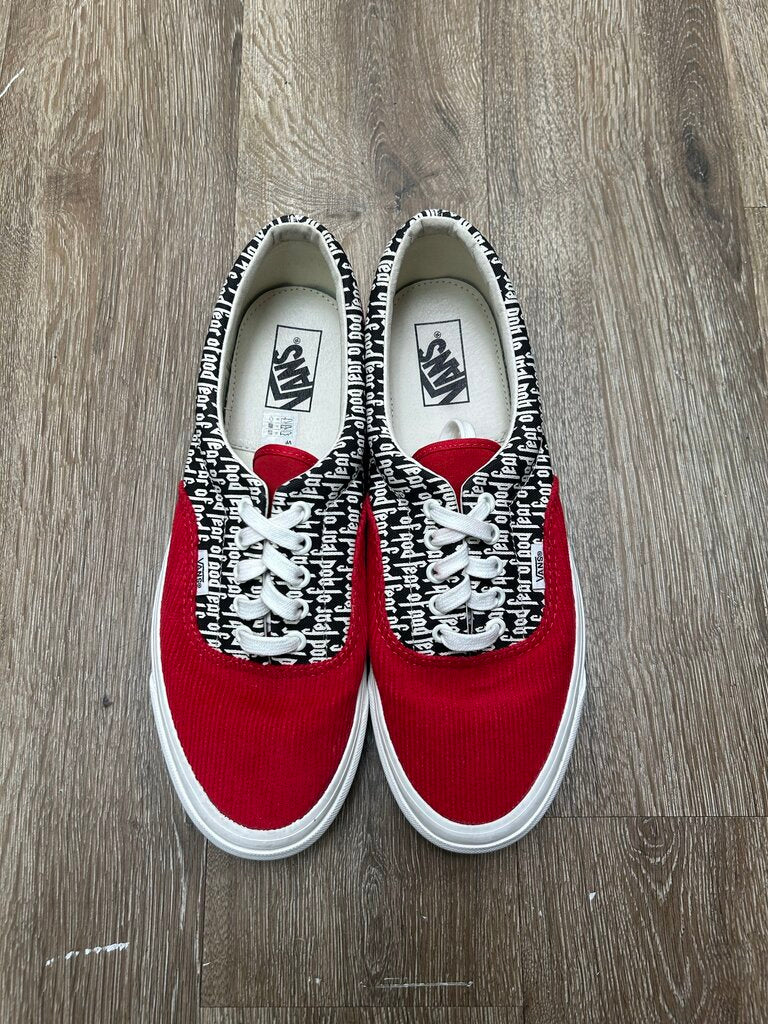Preowned Vans Fear Of God Red White Era Sz.11 (No Box)