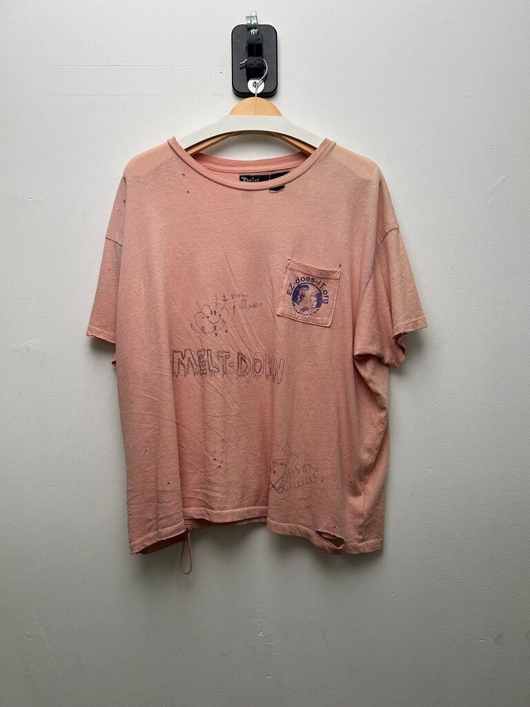 Preowned Paly Pink EZ Does It Tee Size Large